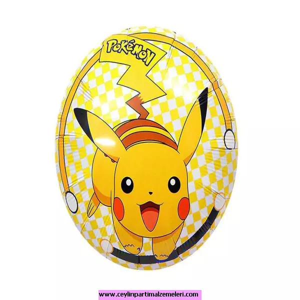 Pokemon Yuvarlak Folyo Balon